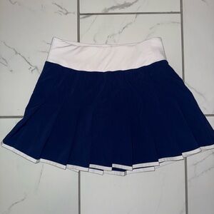 prince dark blue and white tennis sports skirt